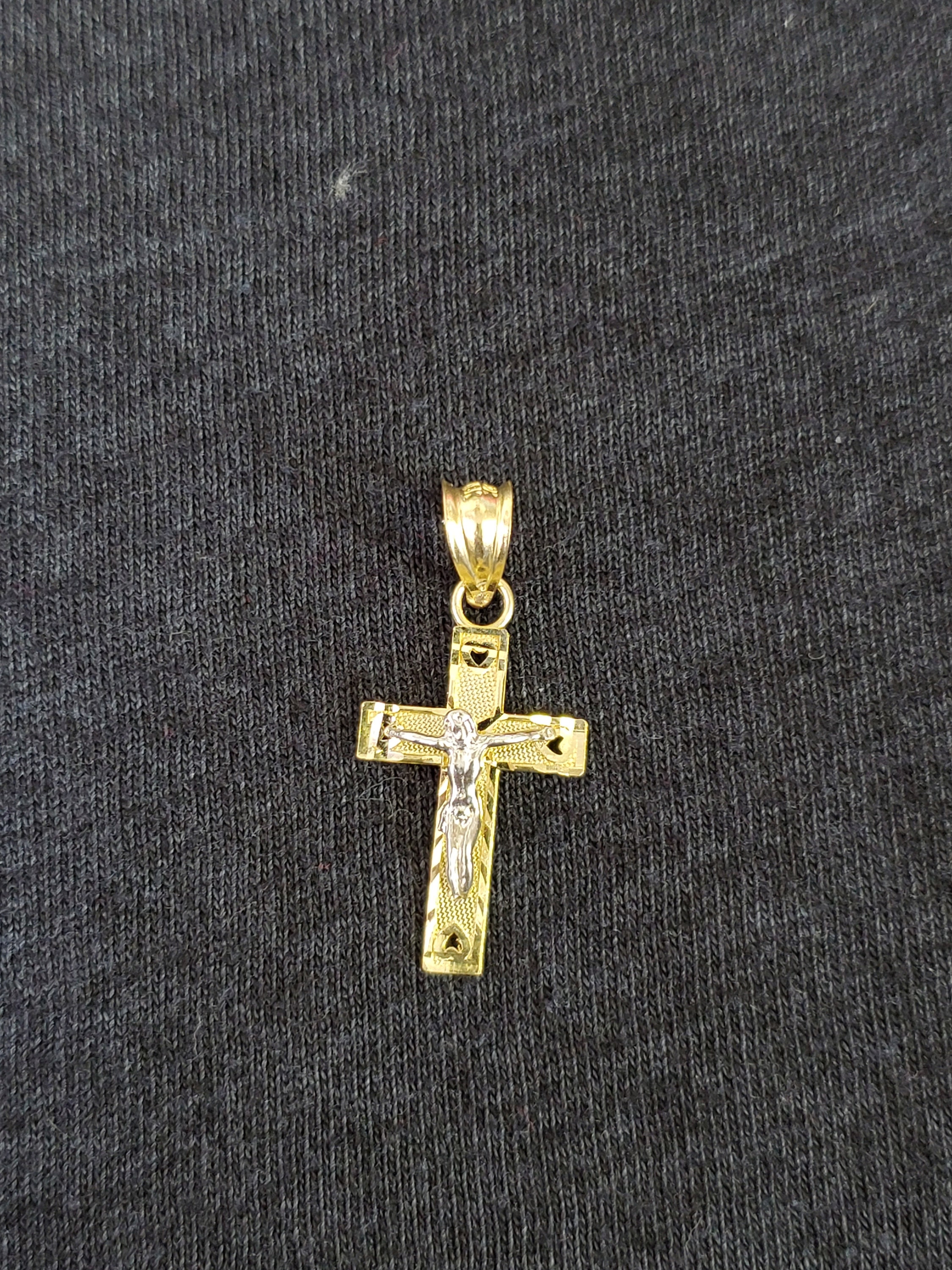 10K Solid Yellow Real Gold Jesus Christ Crucifix Cross Pendant - Etsy