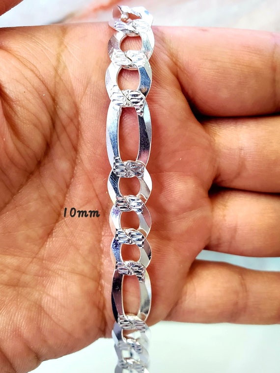Collana Uomo E Donna In Argento 925 A Maglia Figaro - Catenina Made In Italy Con Certificato, Spessore 1,80 Mm