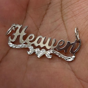 925 Solid Sterling Silver Personalized Custom Name Pendant Block or Cursive Letters Jewelry Personalized Gift For Him and Her