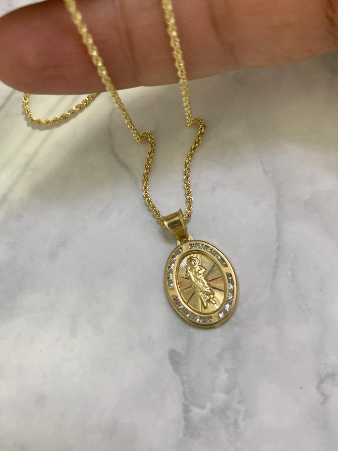 Saint Michael Religious Necklace For Men - 925 Sterling Silver Protection Pendant