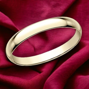 10K Solid Yellow Gold Plain Wedding Bands Jewelry For Men and Women Gifts