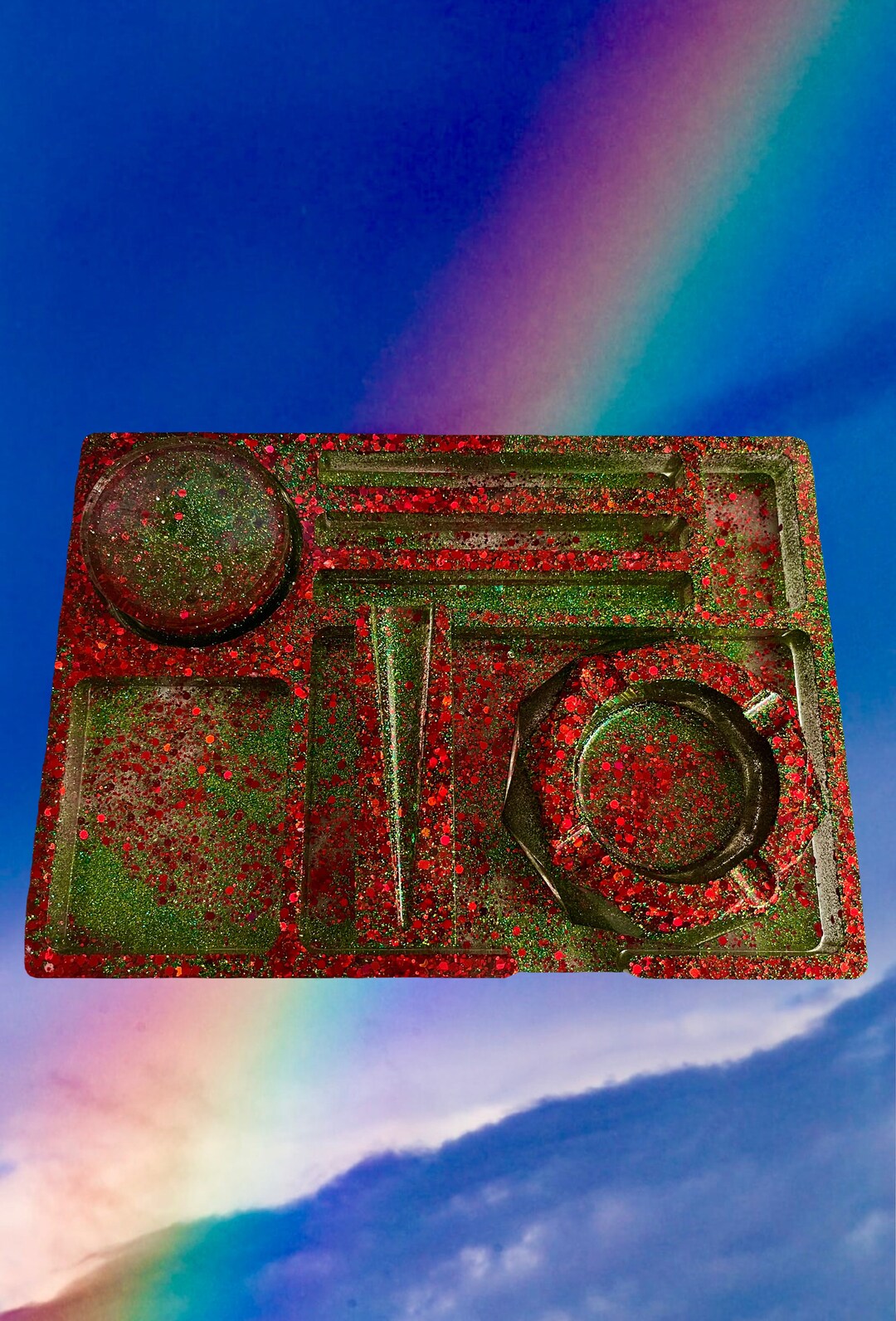 Christmas Resin Rolling Tray Set or Individual Pieces Etsy