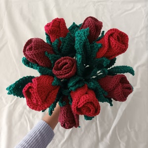 Bouquet of crochet Roses its Fragrance image 1