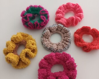 Scrunchies/Chouchous tout doux en crochet handmade