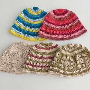 Multicolored handmade crochet bobs