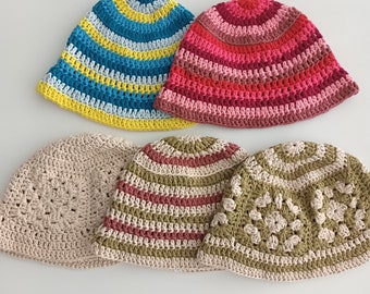 Bobs multicolore en crochet handmade