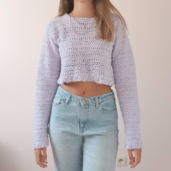 Sueter corto a crochet sale