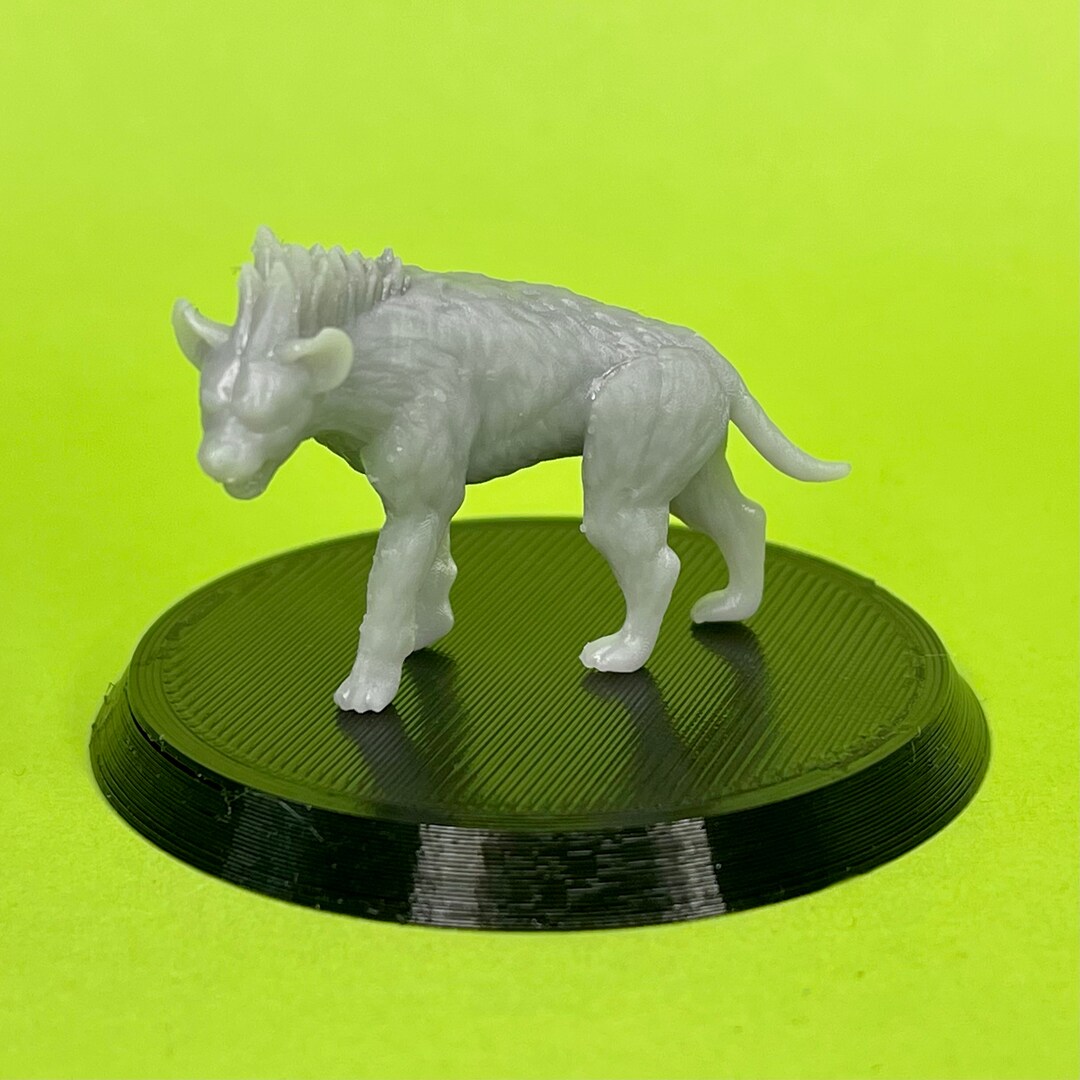 32mm Hyena Miniature Resin 3D Printed Tabletop Figure Etsy