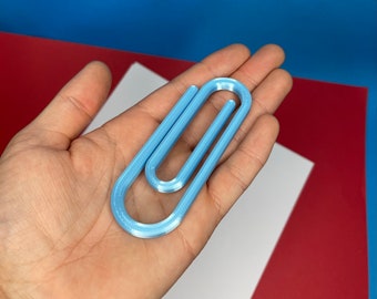 Oversized Paper clip, 3D Printed Novelty Stationary