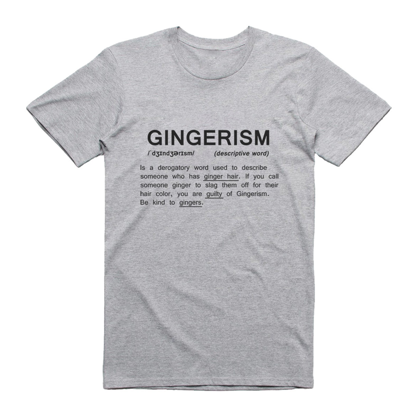 Gingerism Funny Ginger TShirts Printed Apparel Etsy