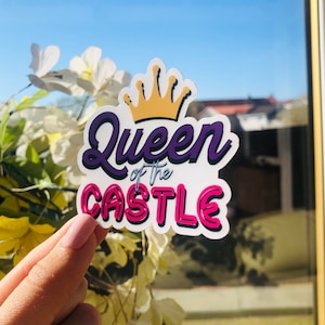 Six the Musical Inspired - Koningin van het Kasteel Sticker - Clear Vinyl