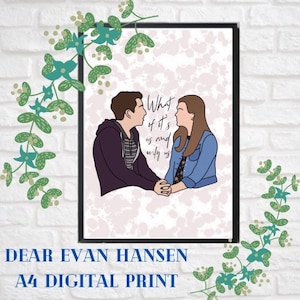 Printable - Dear Evan Hansen - Only Us - A4 Digital Art Print Instant Download PDF & PNG