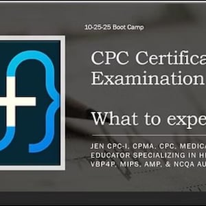 Boot Camp Certificazione di codifica medica da 8 ore REPLAY VIDEO LINK Mini corso 18 aree Revisione esame con previsioni MedicalCodingbyJen