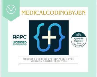 90000 Medicine CPT Section bundles, tips, vocabulary, and clinical coding examples Instant Download Watermarked