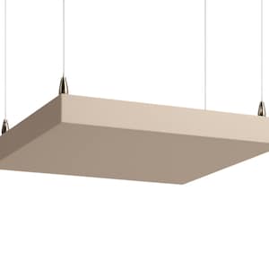 Cloud Panel, Ceiling Acoustic Panel: 24&quot; x 48&quot; Sound Absorber in Duck Canvas Fabric for Studios, Home Theatres, Control Rooms