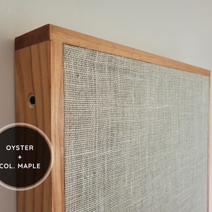 Vintage Style Framed Acoustic Panel: 12&quot; x 48&quot; x 4&quot; Rockwool-Sound Absorber Bass Trap in Burlap for Studios, Home Theatres, Control Rooms