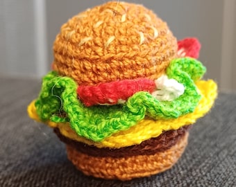 Crochet burger pattern