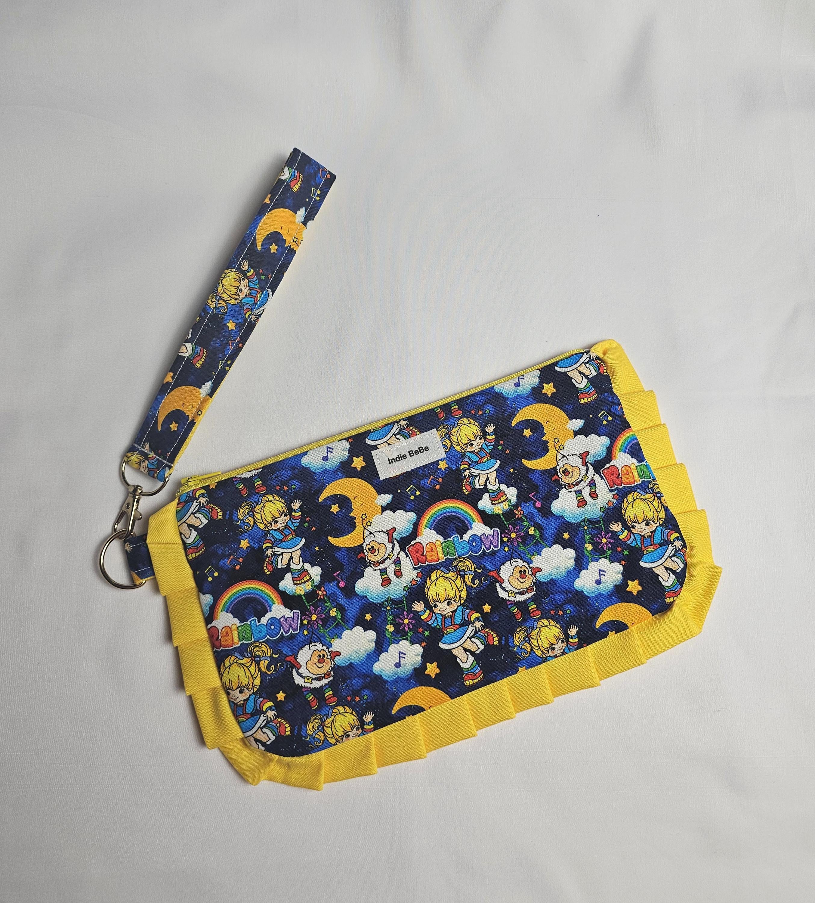 Vintage Style Rainbow Brite Wristlet Wallet Purse: 1980s Nostalgia