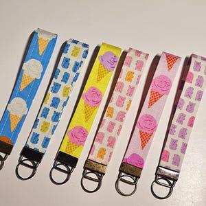 Ruby Star Society Fabric Keychain Wristlet: Handmade Key Fob