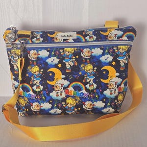 Crossbody Purse, Vintage RainbowBrite, Gift for Girls, Christmas Gift, Rainbow Brite Gift, 1980s Gift, Rainbow Brite Crossbody