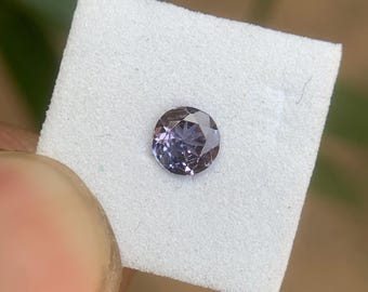 Unheated Tanzanite Round Cut Gemstone – Distinctive Brown-Purple Hues