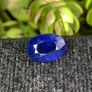 Natural Blue Sapphire , Oval Shape , Heated Sapphire , Africa Sapphire , Precious Sapphire , Loose Sapphire , Faceted Sapphire , Birthstone