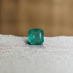 Natural Zambian Emerald Square Cut – Genuine Green Gemstone for Jewelry