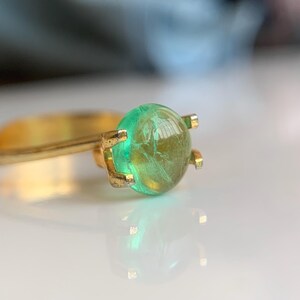 Beautiful Natural Emerald/ Round Cabochon Emerald/ Colombian Emerald/ Precious Emerald/ Loose Emerald/ Cabochon Emerald / May Birthstone