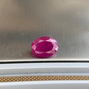 Natural Heated Ruby 1.34 Ct Oval Cut Loose Gemstone | East Africa Ruby | 6.00x8.10 mm Red Ruby for Ring Pendant Jewelry
