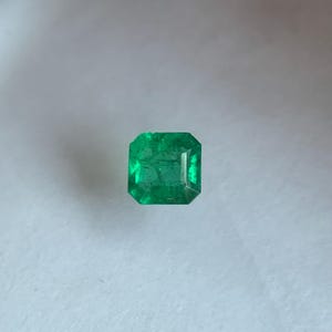 Natural Zambian Emerald Square-Cut –  Genuine Green Gemstone