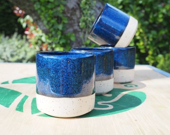 Espressotasse | blau | 110-125 ml | Handmade Cups | Modern Ceramic Cup | Tea Cup | Keramikbecher | Teetasse | handgedreht
