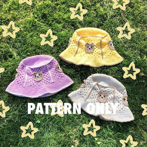 The Teddy Granny Hat – crochet bucket hat / sun hat pattern by Crocheigh