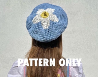 Bloom bereigh, beret hat crochet pattern by Crocheigh