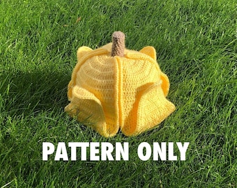 Banana bucket hat / sun hat crochet pattern by Crocheigh