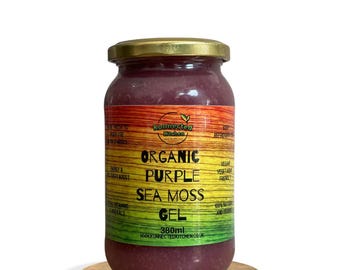 Natural Sea Moss Gel Organic Superfood Vegan Mineral Rich Health Supplement For Immune Support Purple