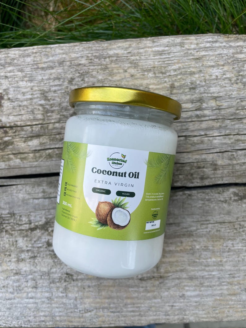 Cold pressed Extra Virgin Coconut Oil Healthy Cooking Oil Skin Care Hair Treatment Oil Pulling image 3