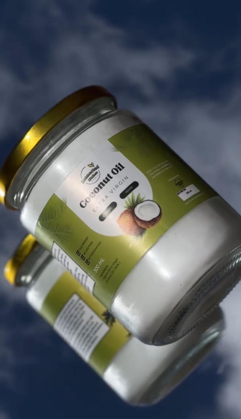Coconut Oil jar extra virgin oil organic