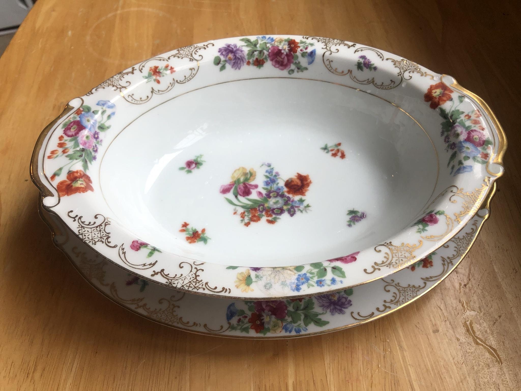 S.G.K China Made in Occupied Japan Centerpiece Serving Plate Etsy