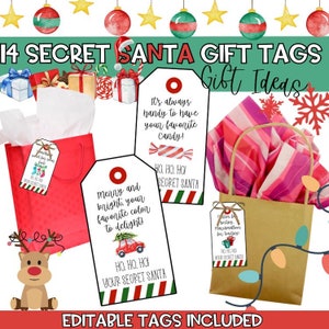 Secret Santa Gift Tag Poem JPG File - Etsy Canada