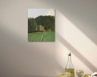 Original PleinAir Ölgemälde berner Oberland, Schweiz, 25,5x30,5cm von Teresa Richter