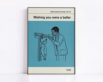 Wishing You Were A Baller Print: Retro Book Cover Art