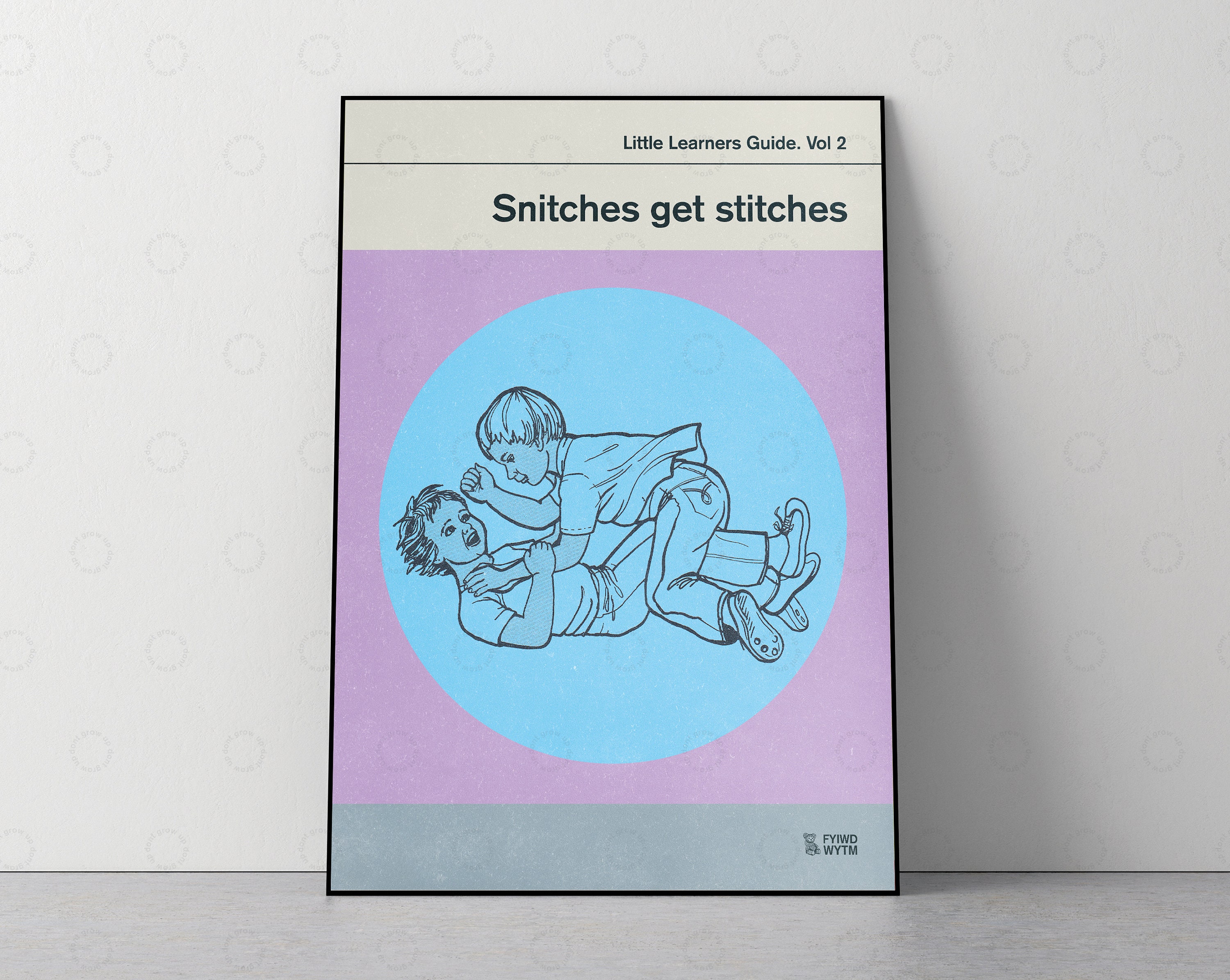 Vol 2. Snitches Get Stitches Poster Retro Book Cover Etsy