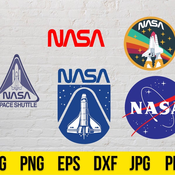 Nasa bundle Svg, NASA Svg, Nasa Logo Svg, NASA Circle Logo 3 Color Layered SVG Cricut File Svg, Nasa Cut File, Nasa Vector Silhouette