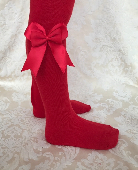 Girls red school tights cheap