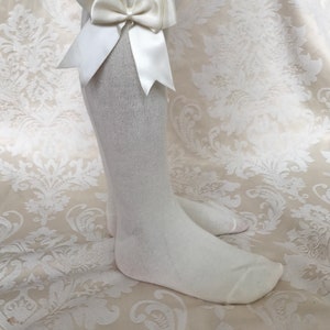 Ivory Flower Girl Tights Etsy UK