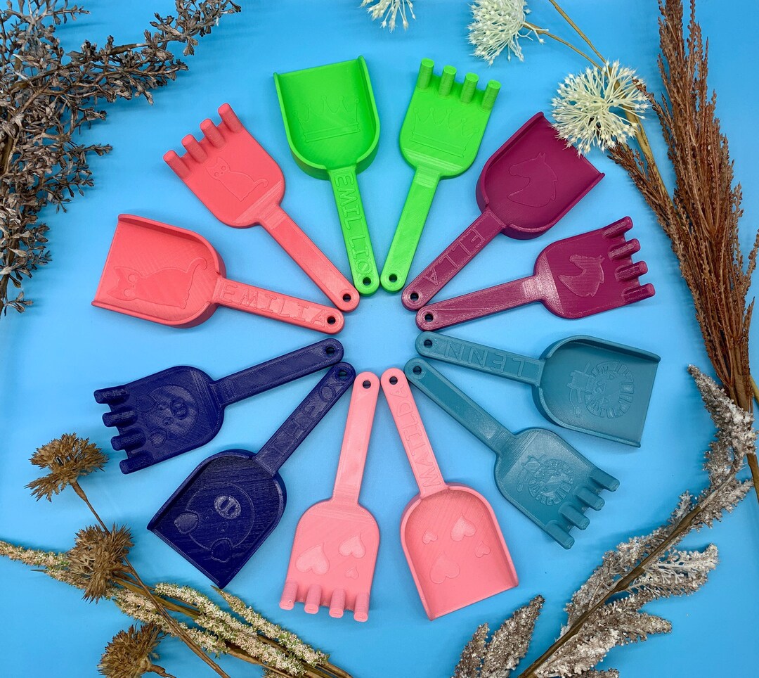 Personalized Sandbox Set With Name Shovel and Rake Etsy UK