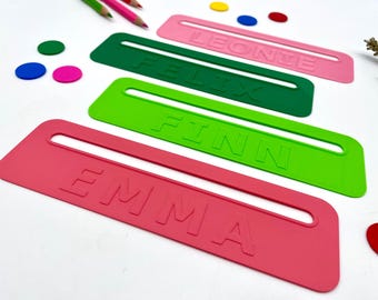 Personalized reading aid (The Original) without motifs - Gift for girls and boys for starting school / 3DKidsDesigns