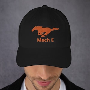Mach E Orange Embroidered Hat Many Colors
