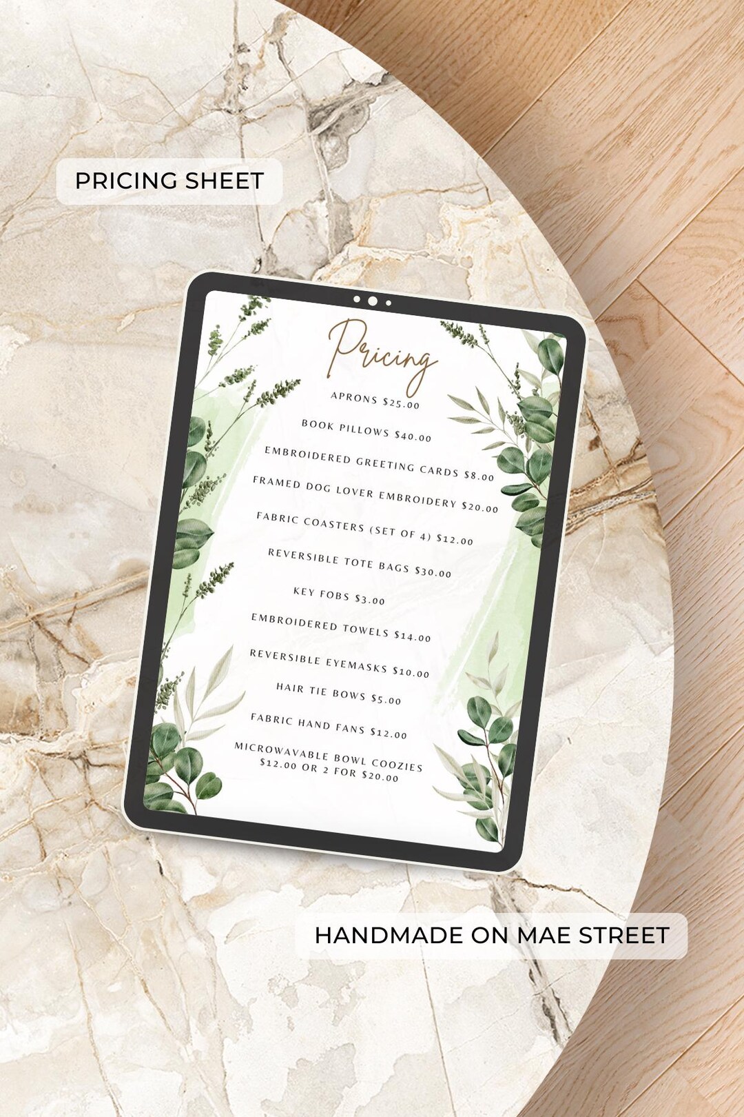 Pricing Template | Editable Template | Menu | Pricing | Shop Sign - Etsy