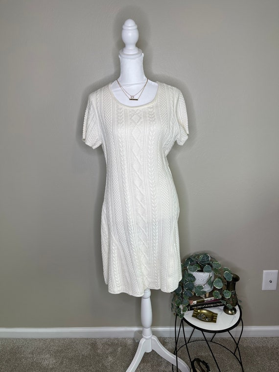 Cece by Cynthia Steffe Ivory Cable Knit 